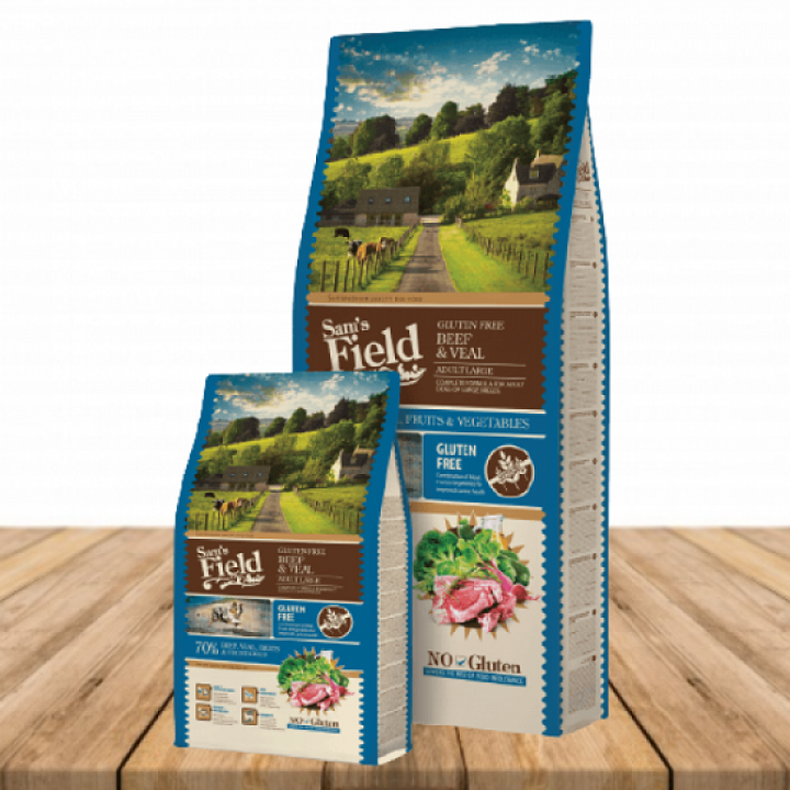 2x FIELD ADULT LARGE BEEF & VEAL 13KG