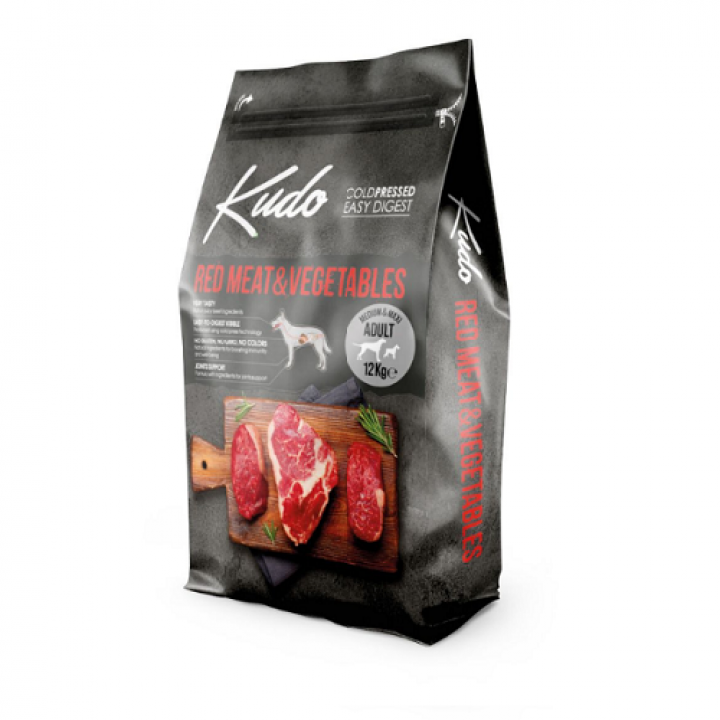 Kudo Cold Pressed Adult Red Meat 12kg