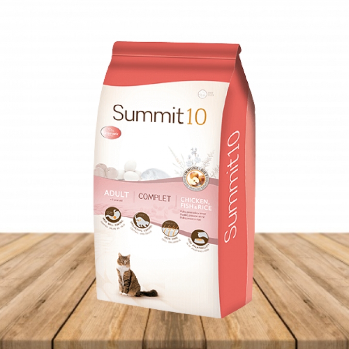 Summit10 Gatos Adultos Complete Frango e Peixe 6kg